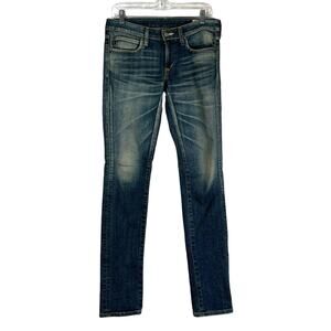 Edwin Jeans Straight Mid Rise Blue Denim